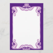 ラベンダーアールヌーボー縁ど メニュー (正面)