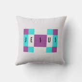 ラベンダーイエズス訛り枕 クッション (裏面)