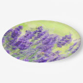 ラベンダーイエローウォーター色フローラ ペーパープレート (アングル)