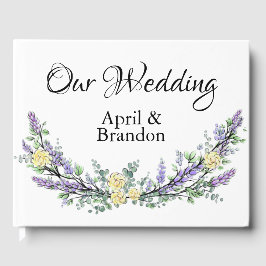 ラベンダーイエローローズアンドユーカリプタスゲストブック ゲストブック