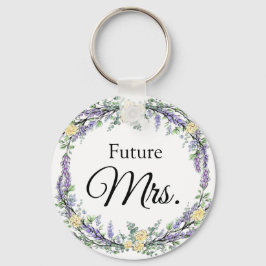 ラベンダーイエローローズアンドユーカリ キーホルダー