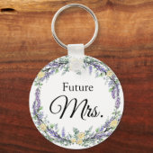 ラベンダーイエローローズアンドユーカリ キーホルダー (正面)