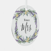 ラベンダーイエローローズアンドユーカリ メタルオーナメント (正面右)