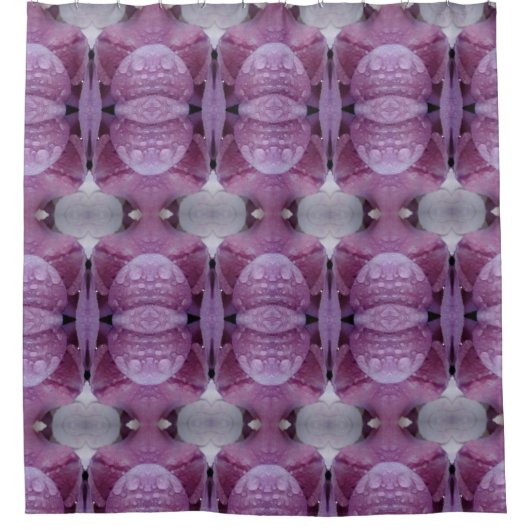 ラベンダーイカット4 シャワーカーテン (正面)