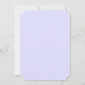 ラベンダーイニシャルガール誕生 案内状 (裏面)