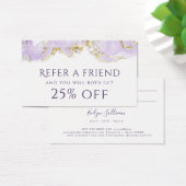 ラベンダーインク紹介カード (デスク)