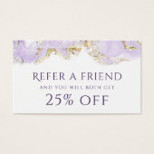 ラベンダーインク紹介カード (正面)