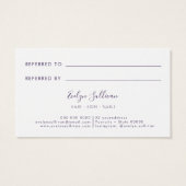 ラベンダーインク紹介カード (裏面)