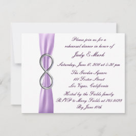 ラベンダーインフィニティリハーサルディナー招待状 招待状