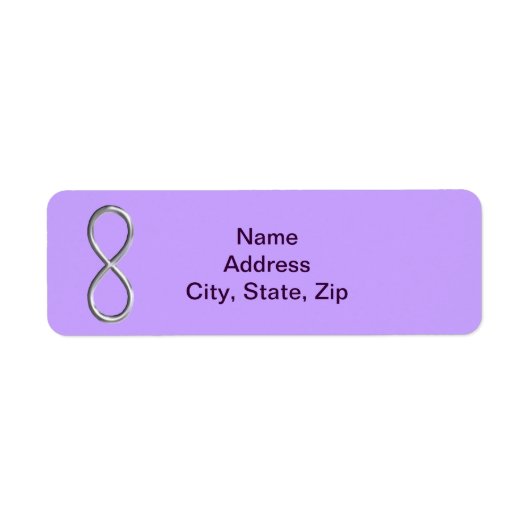 ラベンダーインフィニティ結婚ズ住所 シール (正面)