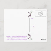 ラベンダーイン開花葉書 ポストカード (裏面)