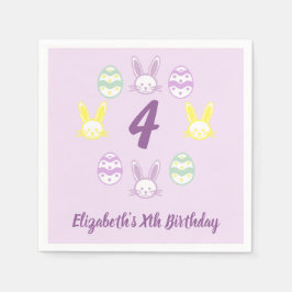 ラベンダーイースター4th誕生日 スタンダードカクテルナプキン