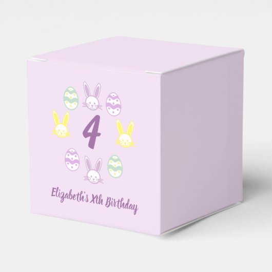 ラベンダーイースター4th誕生日 フェイバーボックス (正面サイド)