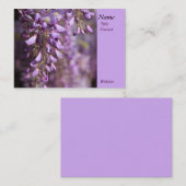 ラベンダーウィスパーズ:藤の優しいフローラダンス 名刺 (正面/裏面)