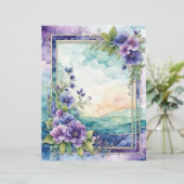 ラベンダーウィムシ芸術的フローラ縁ど紙シート (スタンド正面)