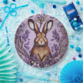 ラベンダーウィリアムモリスと可愛いインスパイアハレ ペーパープレート (パーティー)