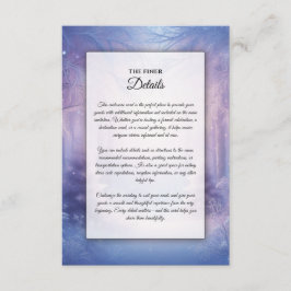 ラベンダーウィンタースノーフォールセレナーデ エンクロージャーカード