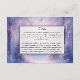 ラベンダーウィンタースノーフォールセレナーデ エンクロージャーカード