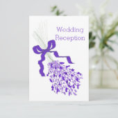 ラベンダーウェディングレセプション エンクロージャーカード (スタンド正面)