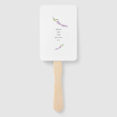 ラベンダーウェルカム結婚アウトドア ハンドファン (裏面)