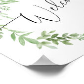 ラベンダーウェルカム結婚サイン ポスター (角)