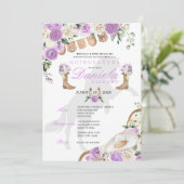 ラベンダーウエスタンブーツ&バラクインセアニラ 招待状 (スタンド正面)