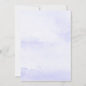 ラベンダーウォーターカラーウェディング招待 招待状 (裏面)