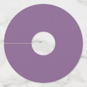 ラベンダーウォーターカラーグリーン結婚フローラ ワイングラスタグ (裏面)