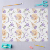 ラベンダーウォーターカラーシリーズデザイン4 薄葉紙 (クラフト)