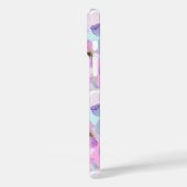 ラベンダーウォーターカラーフラワーズモノグラム Case-Mate iPhoneケース (裏面 / 左)