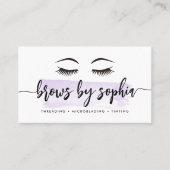 ラベンダーウォーターカラーブローサービス 名刺 (正面)