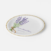 ラベンダーウォーターカラー紙プレート ペーパープレート (アングル)