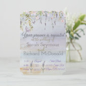 ラベンダーウォーターカラー結婚式招待状 招待状 (スタンド正面)