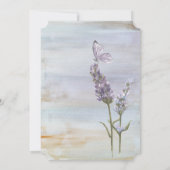 ラベンダーウォーターカラー結婚式招待状 招待状 (裏面)