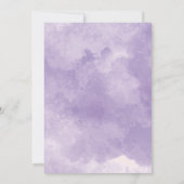 ラベンダーウォーターカラー結婚式招待状 招待状 (裏面)