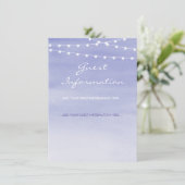 ラベンダーウォーターカラーStringlightsゲスト情報 エンクロージャーカード (スタンド正面)