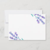 ラベンダーウォーター結婚カラーサンキューカード サンキューカード (裏面)