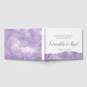 ラベンダーウォーター結婚カラーズゲストブック ゲストブック (全面)