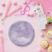 ラベンダーウォーター結婚カラープレート ペーパープレート (パーティー)