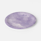 ラベンダーウォーター結婚カラープレート ペーパープレート (アングル)