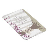 ラベンダーウッドランド日付磁石を保存 マグネット (右側)