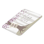 ラベンダーウッドランド日付磁石を保存 マグネット (左側)