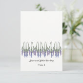 ラベンダーエスコートカード 招待状 (スタンド正面)