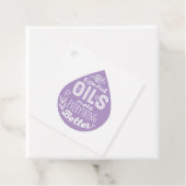 ラベンダーエッセンシャル油ドロップギフトラベル フェイバータグ (インサイチュ)