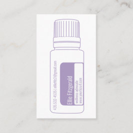 ラベンダーエッセンシャル油ボトル 名刺