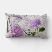 ラベンダーエフビクトリアンエメラフローラカントリーシック ランバークッション (裏面)