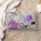 ラベンダーエフビクトリアンエメラフローラカントリーシック ランバークッション (ブランケット)