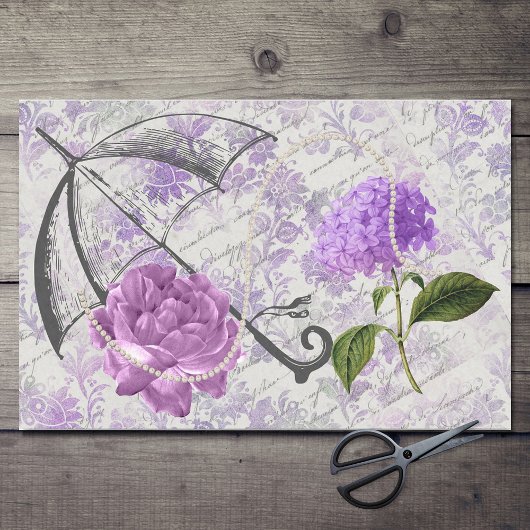 ラベンダーエフビクトリアンエメラフローラカントリーシック 薄葉紙