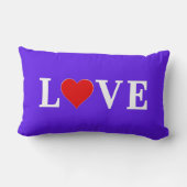 ラベンダーエレガントスタイリッシュ愛 ランバークッション (裏面)