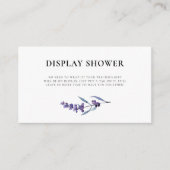 ラベンダーエレガントディスプレイシャワー エンクロージャーカード (正面)